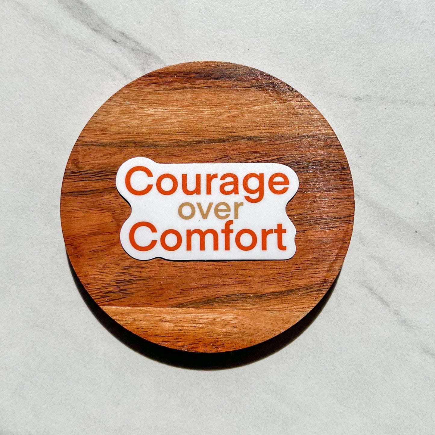 Courage over comfort sticker , motivational stickers, inspirational sticker, manifestation gift, mental health stickers, mental health gift