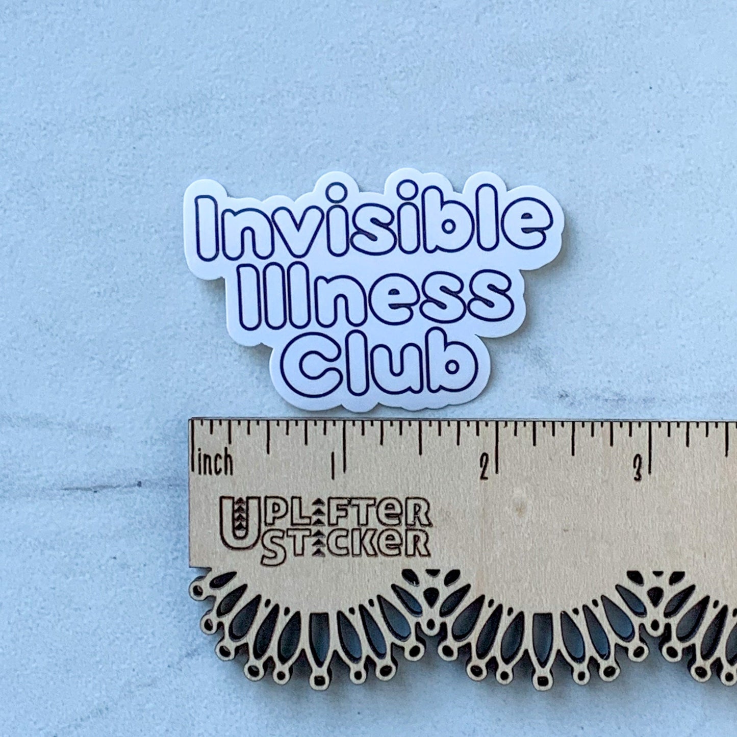 Invisible Illness club sticker, Anxiety sticker, mental health sticker, self care sticker, self love sticker, depression sticker, ED sticker