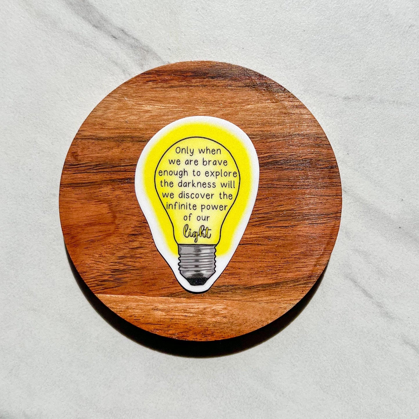 Infinite power of our light sticker, motivational stickers, inspirational sticker, mental health stickers, mental health gift, therapy gift