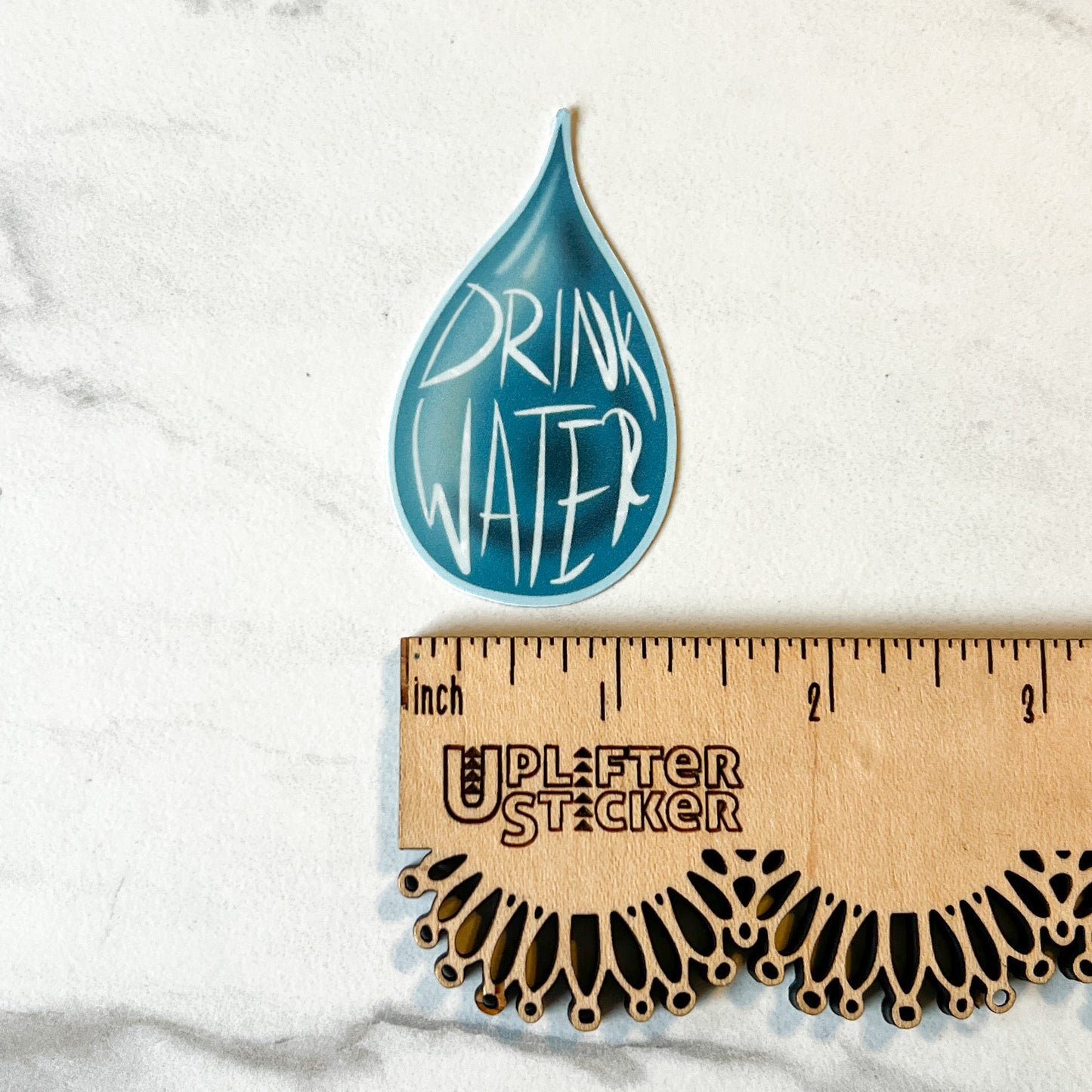 Drink Water Sticker, water resistant sticker, water bottle sticker, laptop sticker, gift for girlfriend, gift for boyfriend, gift for them