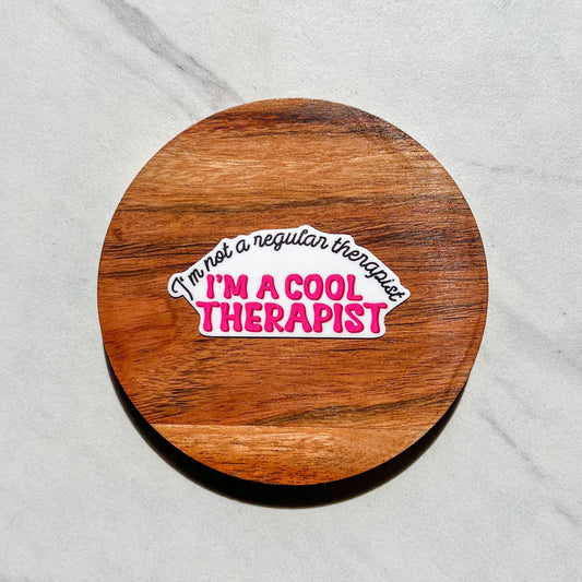 I’m not a regular therapist sticker, therapy sticker, mental health sticker, gift for therapist, I’m a cool therapist
