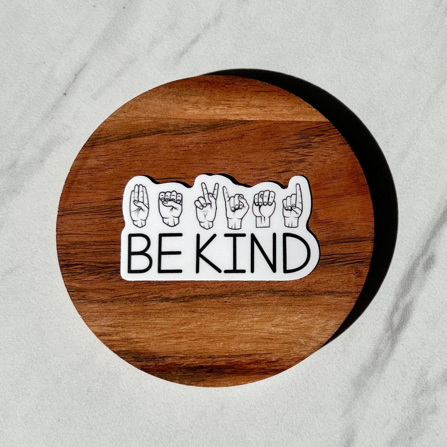 Be kind sticker, ASL sticker, adhd sticker, sensory disorder sticker, therapy sticker, autism sticker, neurodiversity sticker, therapist