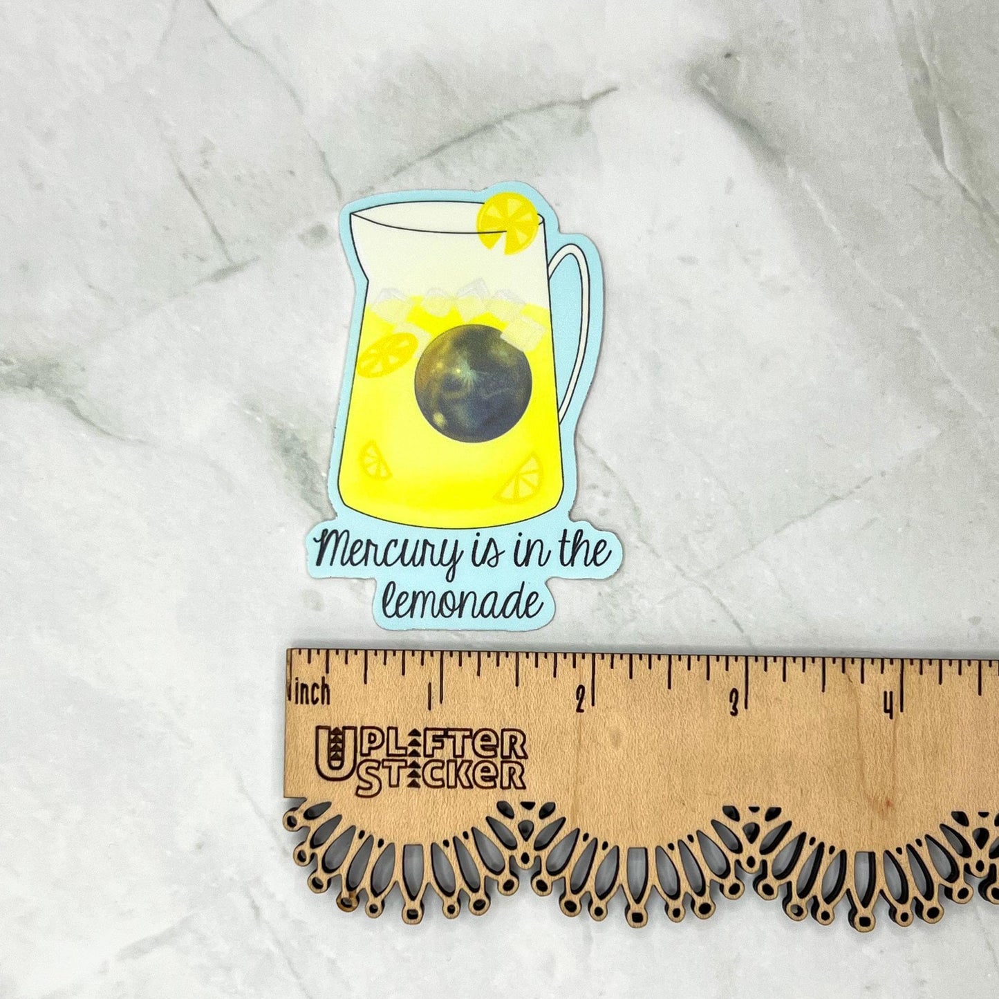 Mercury is in the lemonade sticker, mental health sticker, waterproof sticker, water bottle sticker, therapist sticker, witchy sticker