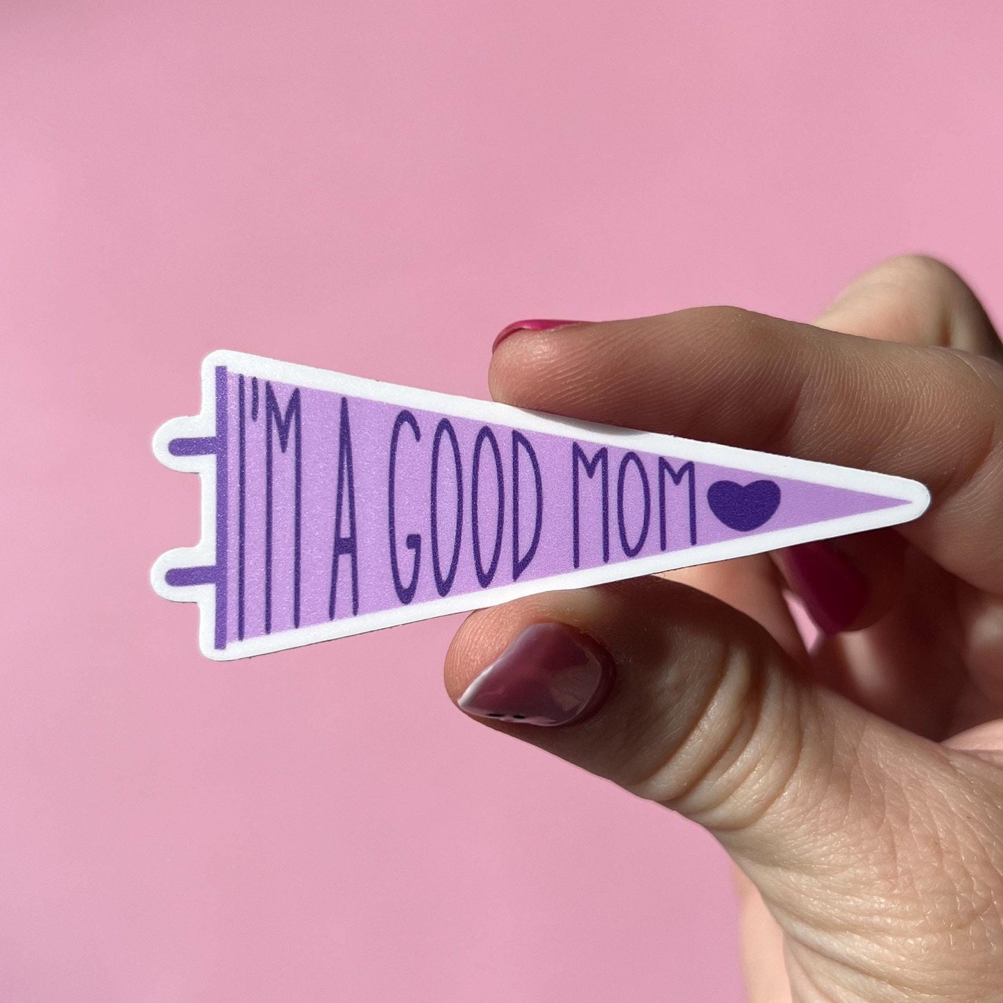 I'm a good mom sticker, love sticker, mom to be gift, mom gift, sticker gift, baby shower, sticker for her, sticker for mom, mom sticker