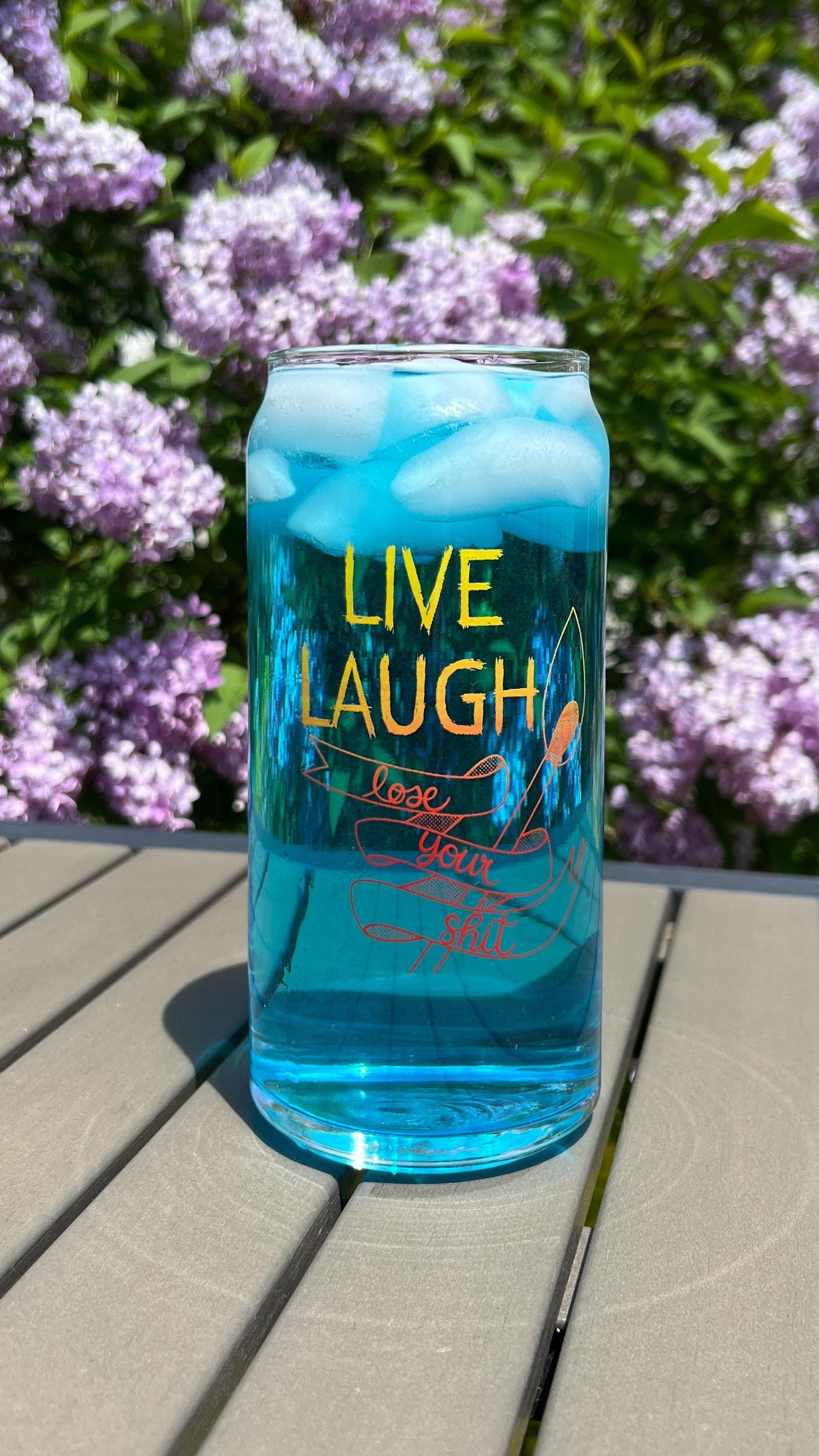 Live Laugh lose your shit cup, dishwasher safe cup, matches cup, 20 oz cup, glass can
