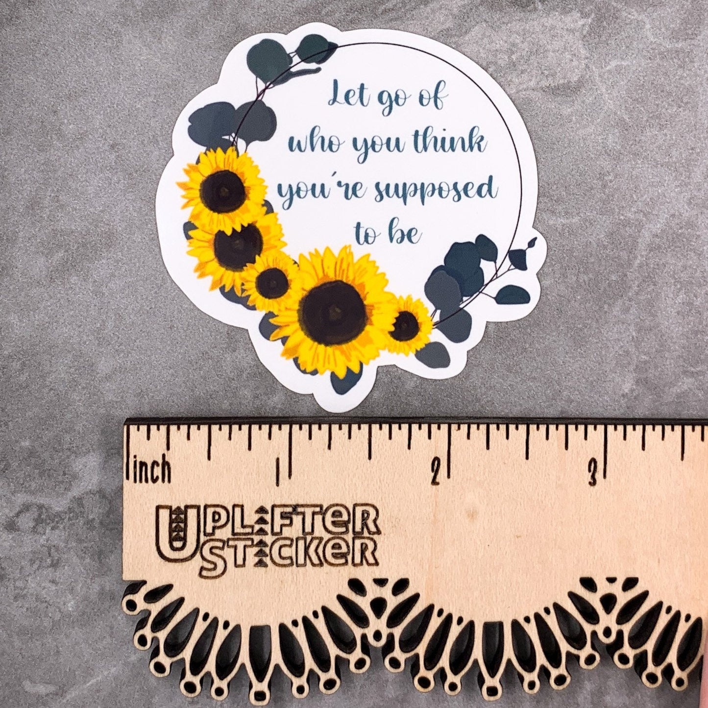 Let go sticker of who you think sticker , motivational stickers, inspirational sticker, mental health stickers, mental health gift