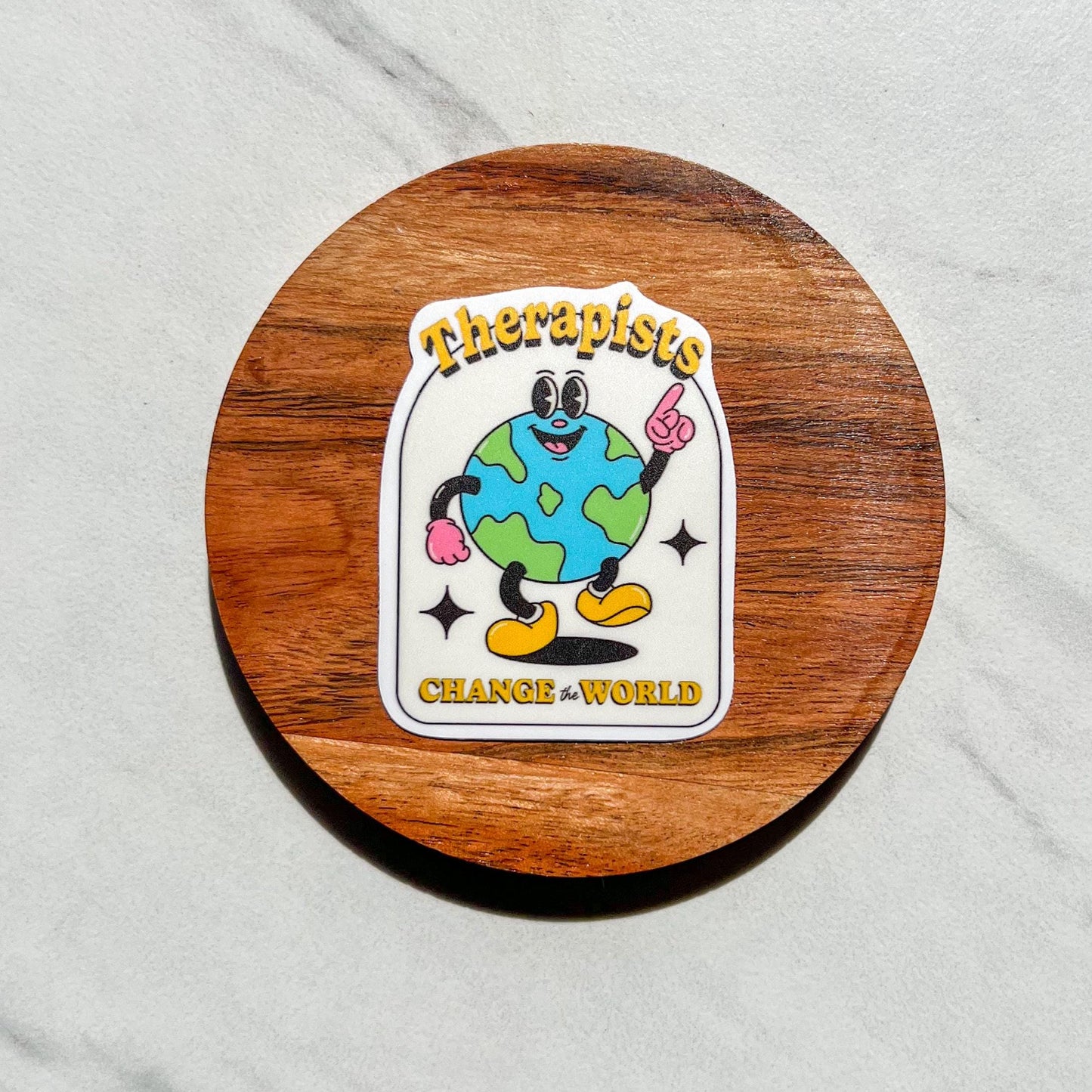 Therapist change the world sticker, Social Workers change the world sticker, therapy sticker, mental health sticker, recovery sticker