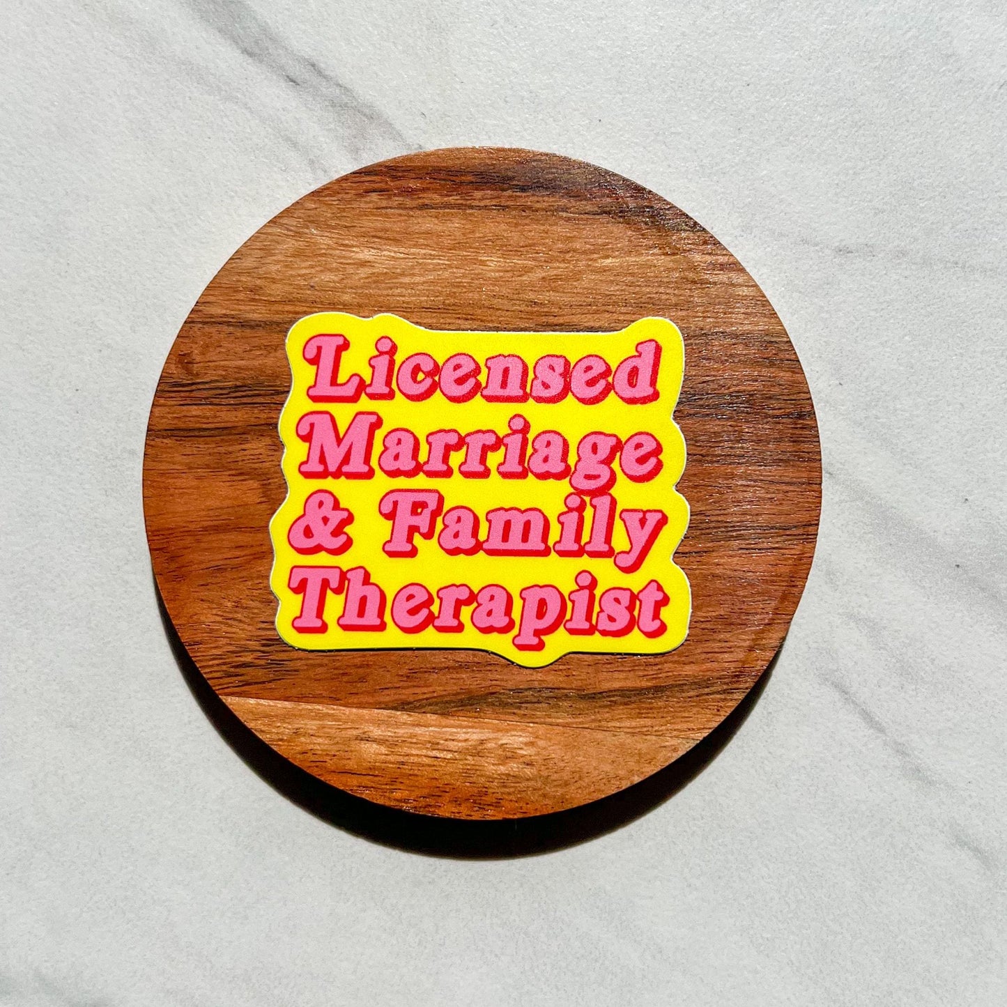 Therapist sticker, LMFT sticker, counselor sticker, therapist sticker, mental health advocate, easy gift for therapist, therapy gift