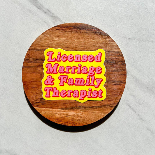 Therapist sticker, LMFT sticker, counselor sticker, therapist sticker, mental health advocate, easy gift for therapist, therapy gift