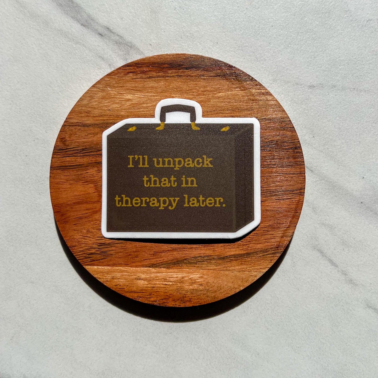 I’ll unpack that in therapy later sticker, therapy sticker, mental health sticker, gift for girlfriend, gift for boyfriend, stocking stuffer