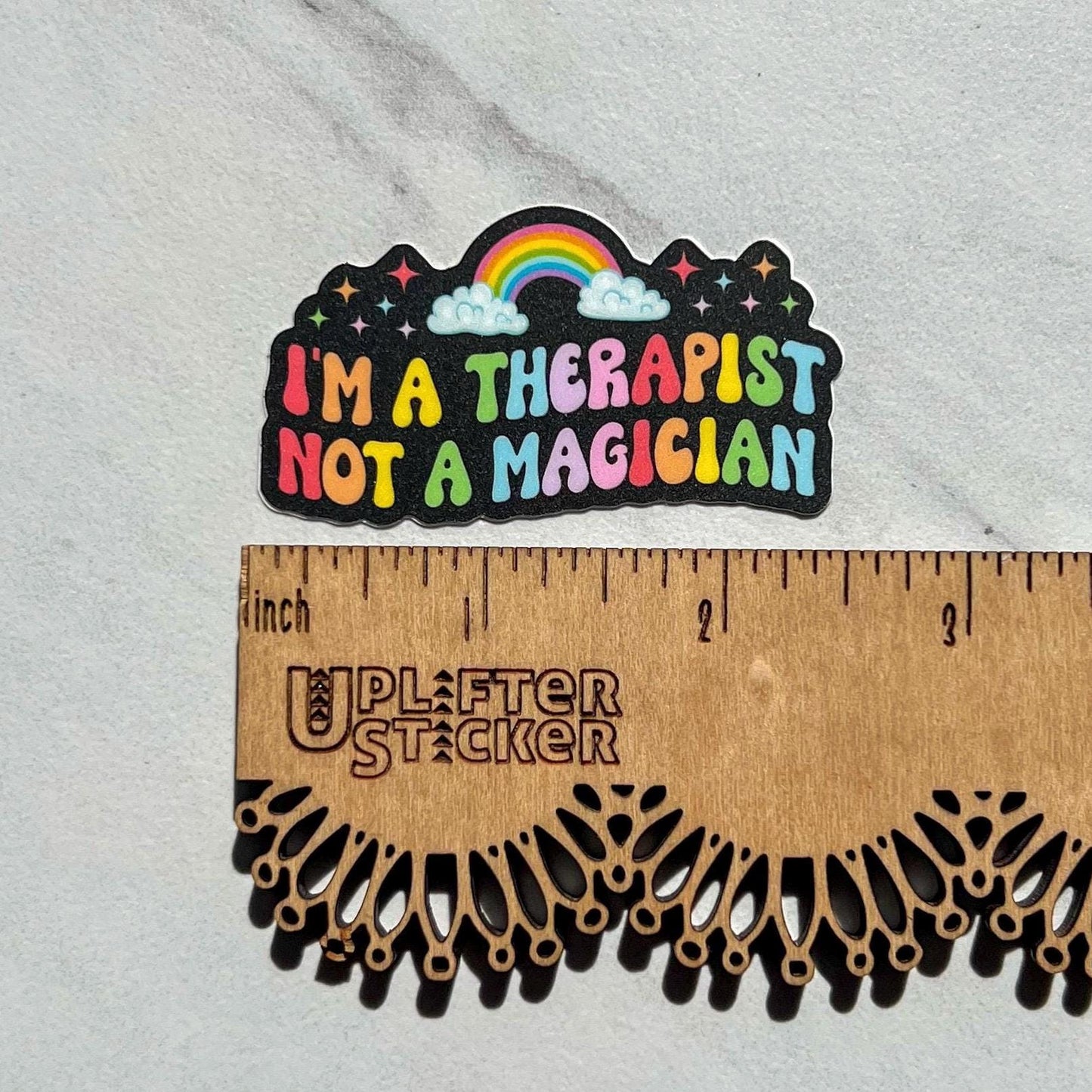 I’m a therapist, not a magician sticker, therapy sticker, mental health sticker, gift for therapist, stocking stuffer, funny sticker