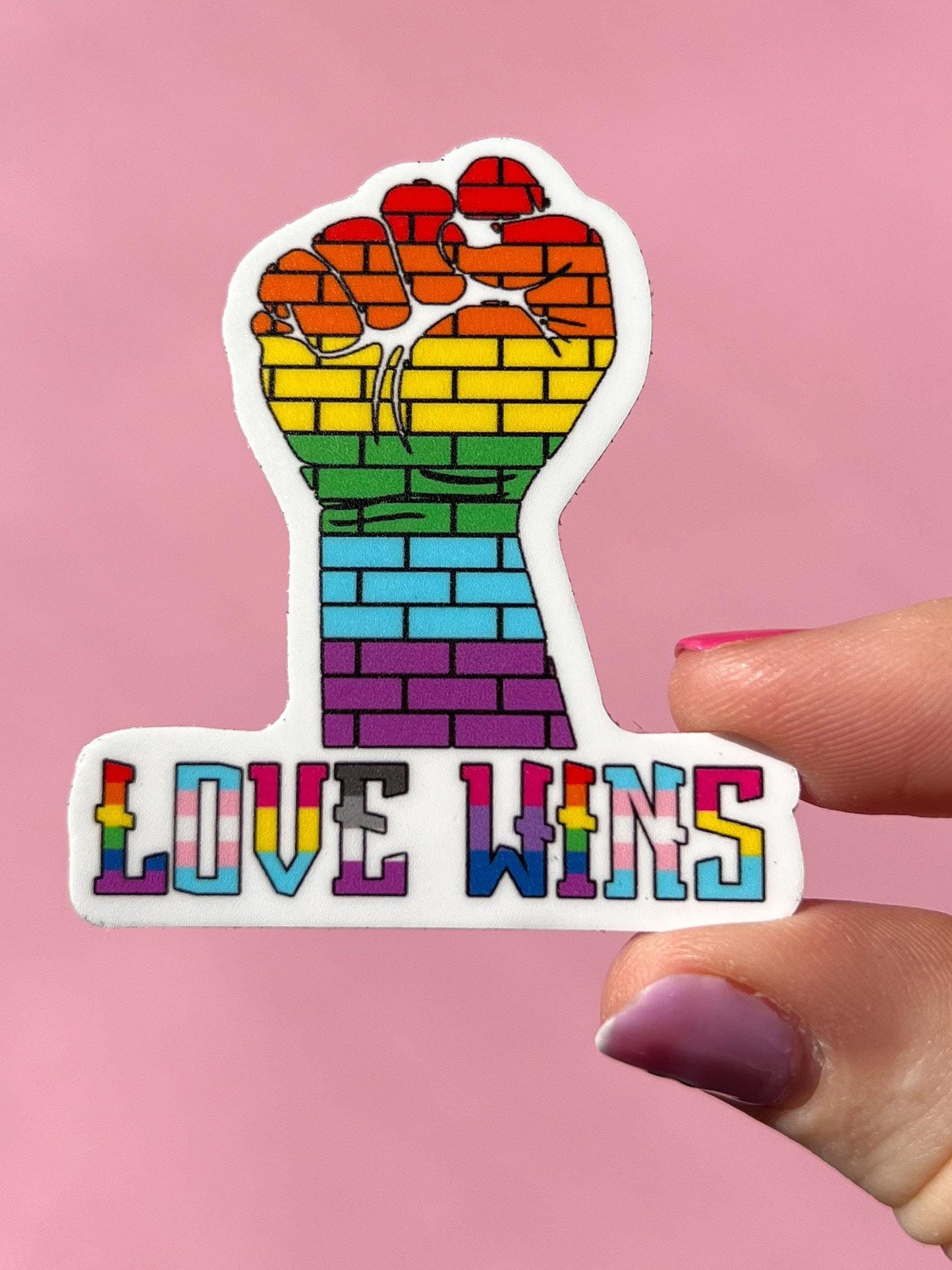 Pride month sticker, lgbtq+ sticker, pride ally sticker, mental health awareness, all proceeds to Trevor Foundation!