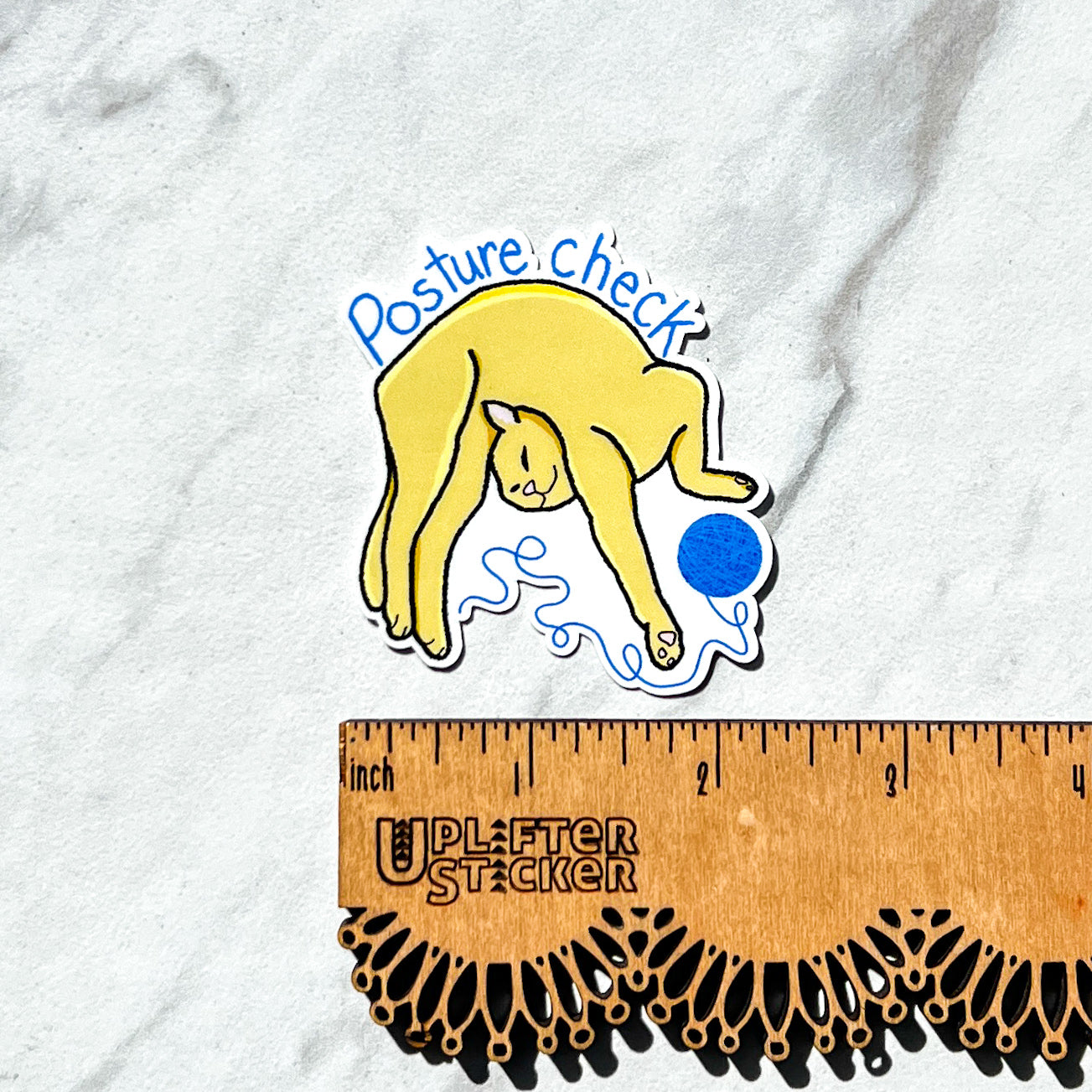 Posture check sticker, hyper mobility decal, ehlers-danlos syndrome sticker