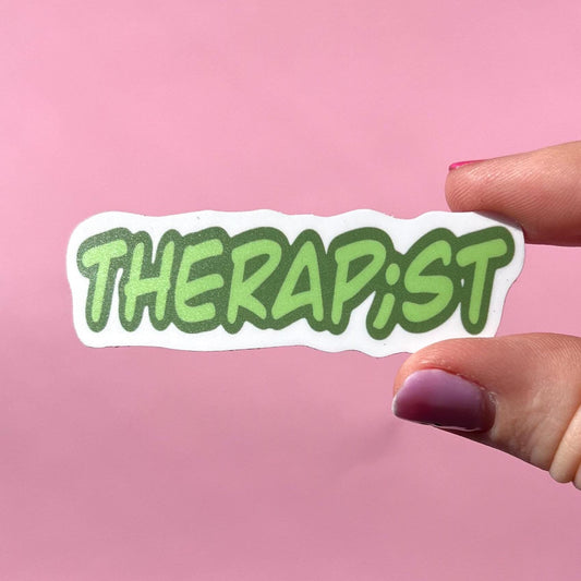 Therap;st sticker Soca;l Worker sticker, therapy sticker, mental health sticker, gift for therapist, mental health advocate, semicolon
