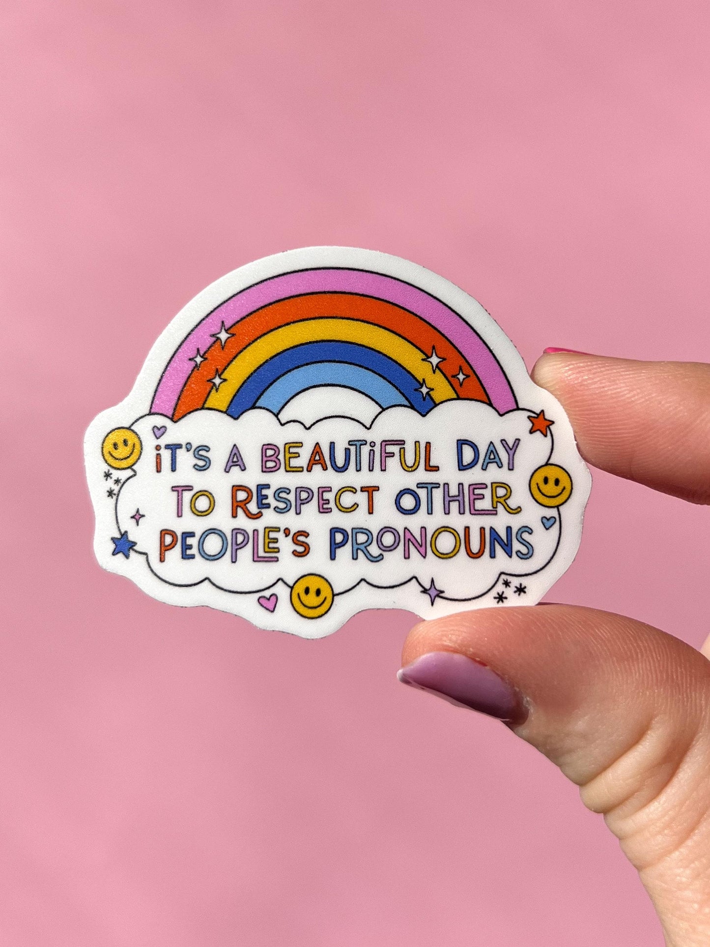 Pride month sticker, lgbtq+ sticker, pride ally sticker, mental health awareness, all proceeds to Trevor Foundation!