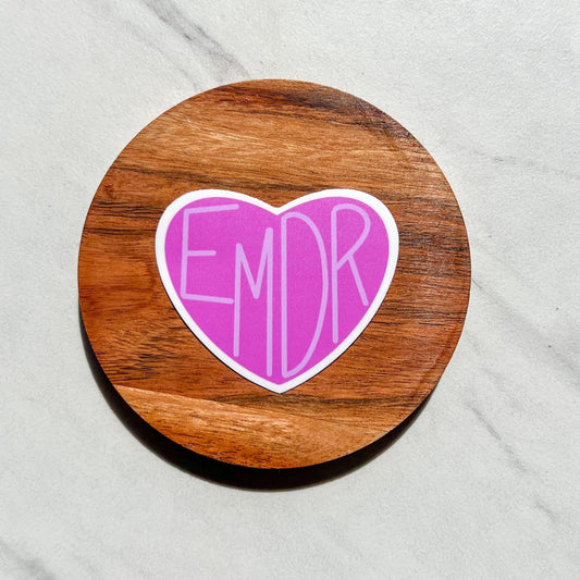 EMDR sticker, spiral sticker, trauma therapy, social worker, LCSW, therapist, counselor, LCPC, mental health awareness