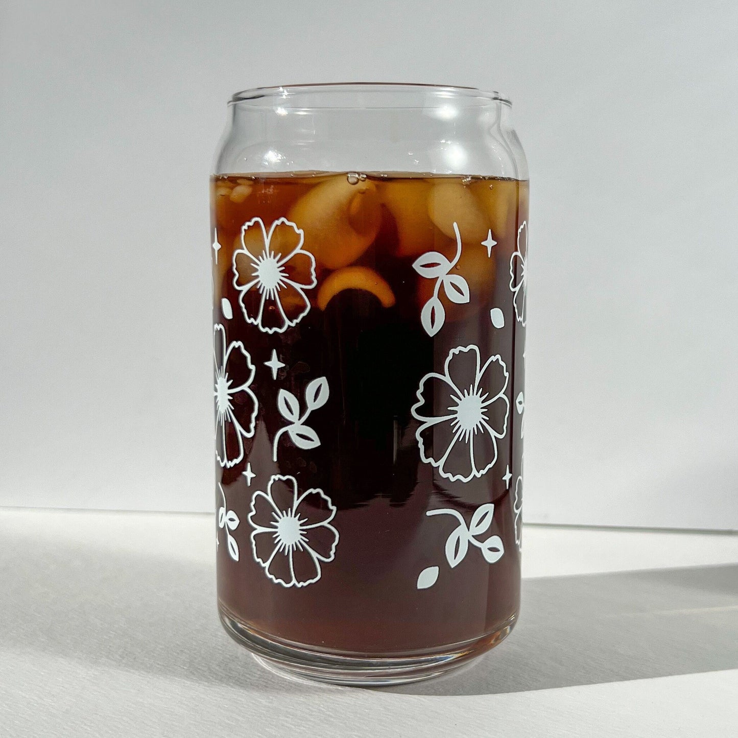 Protect your peace cup, custom tumbler, dishwasher safe glass, glass can with bamboo lid and straw, sarcastic gift, skeleton hand peace sign