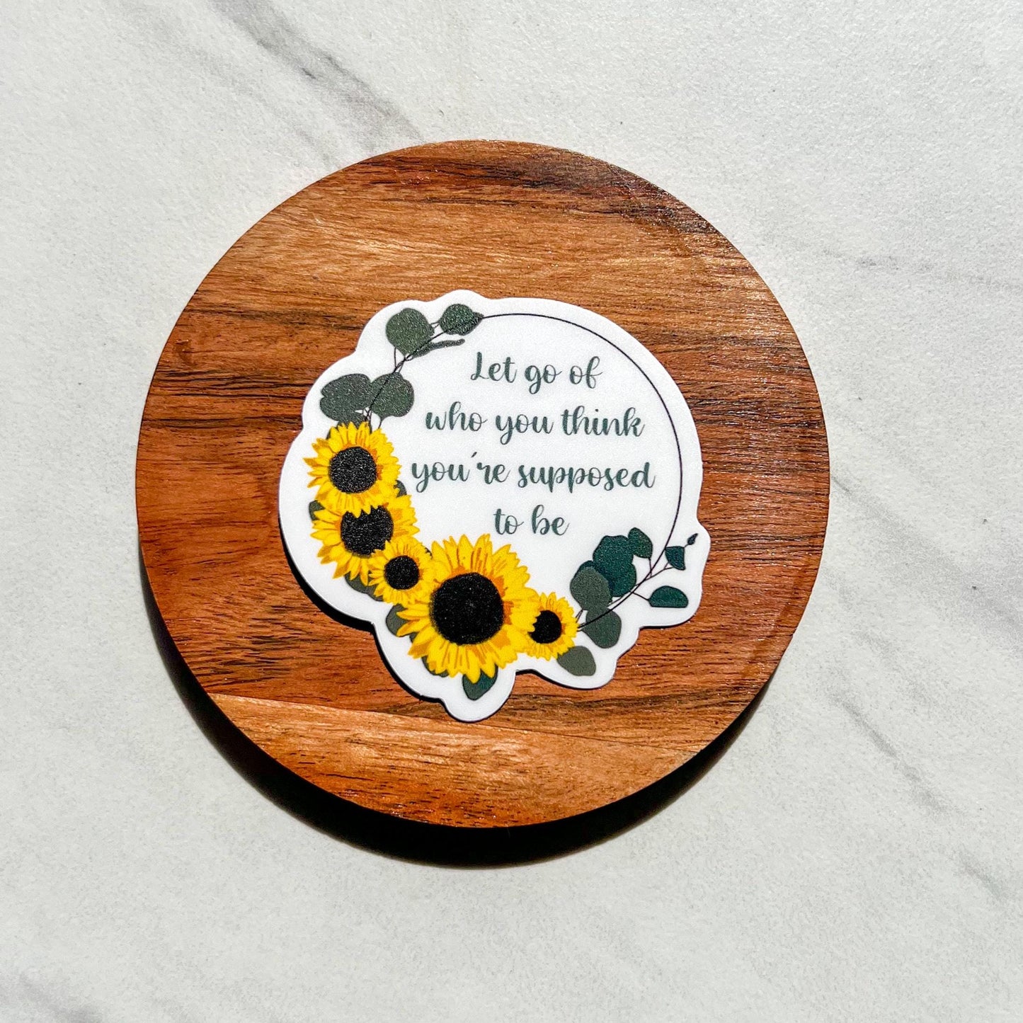 Let go sticker of who you think sticker , motivational stickers, inspirational sticker, mental health stickers, mental health gift