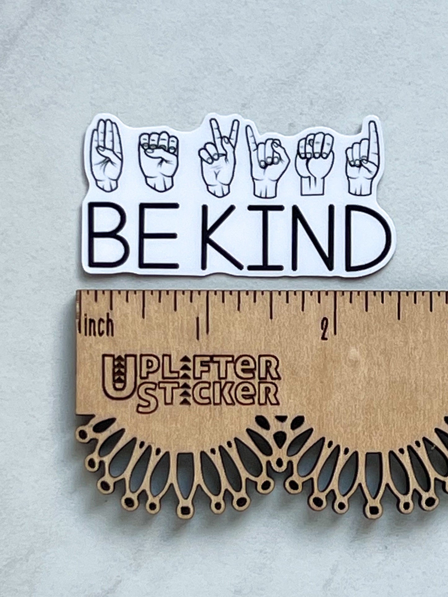 Be kind sticker, ASL sticker, adhd sticker, sensory disorder sticker, therapy sticker, autism sticker, neurodiversity sticker, therapist