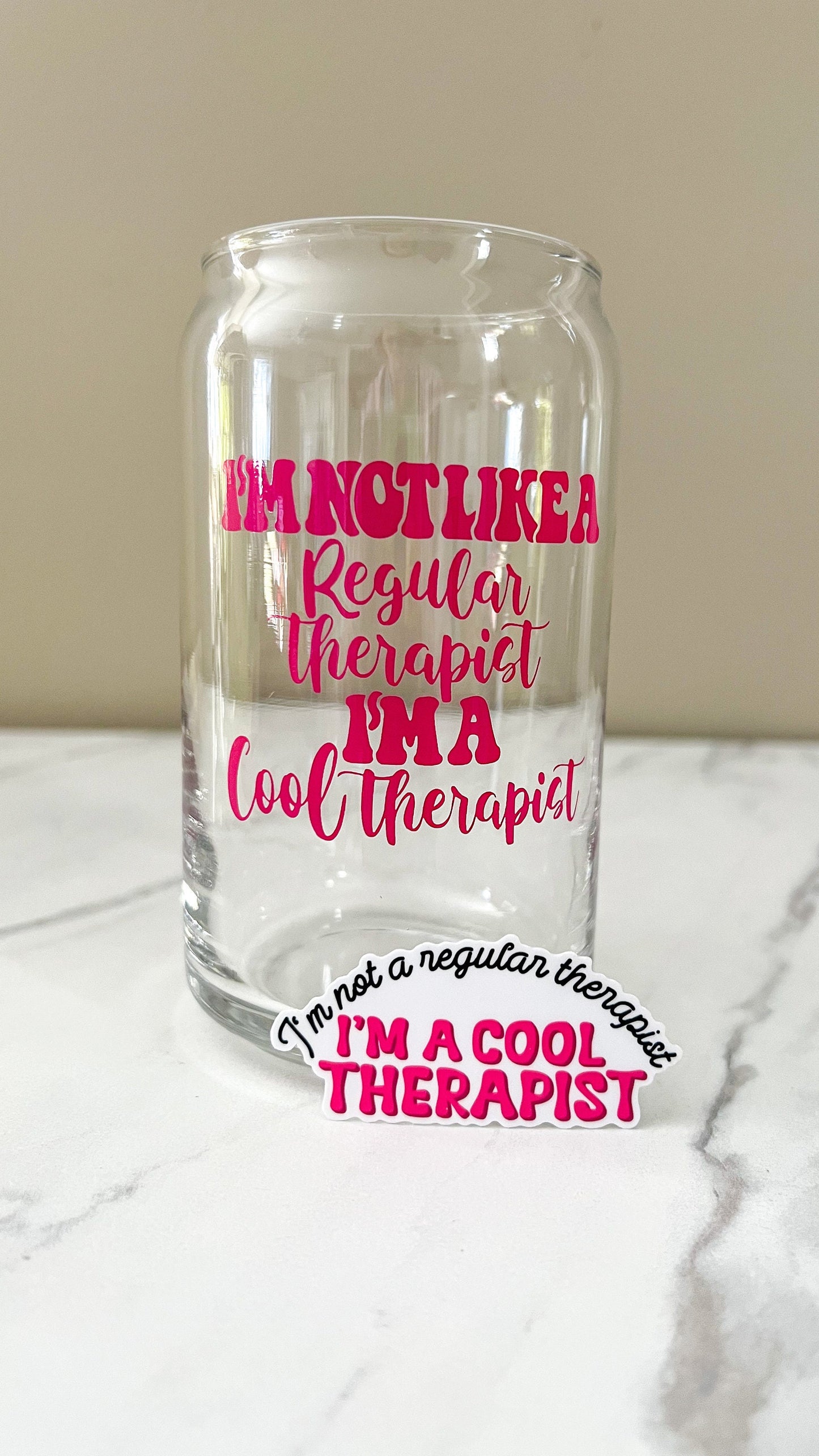 I’m not a regular therapist sticker, therapy sticker, mental health sticker, gift for therapist, I’m a cool therapist