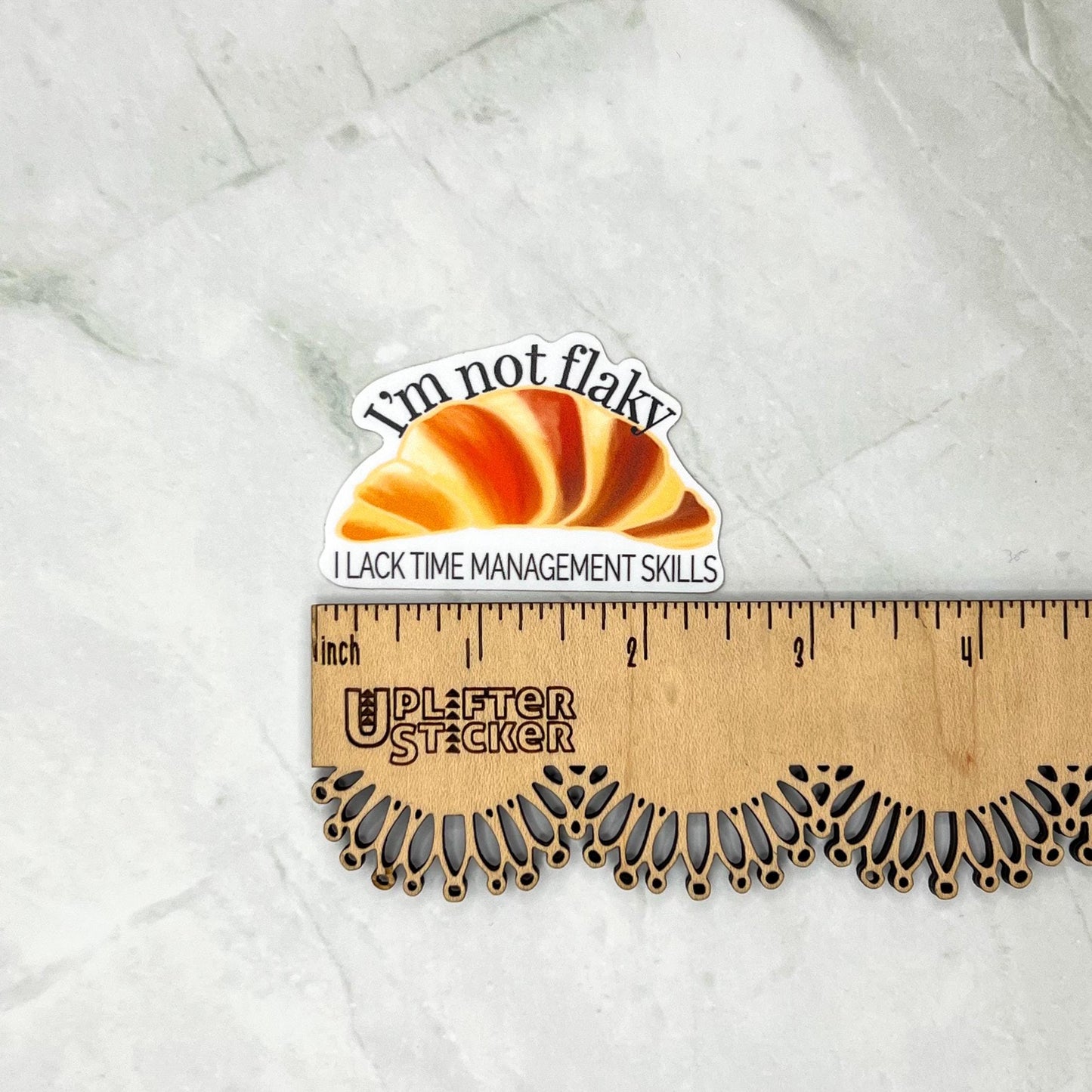 I'm not flaky, I lack time management skills sticker, mental health sticker, waterproof sticker, water bottle sticker, ADHD sticker, Audhd