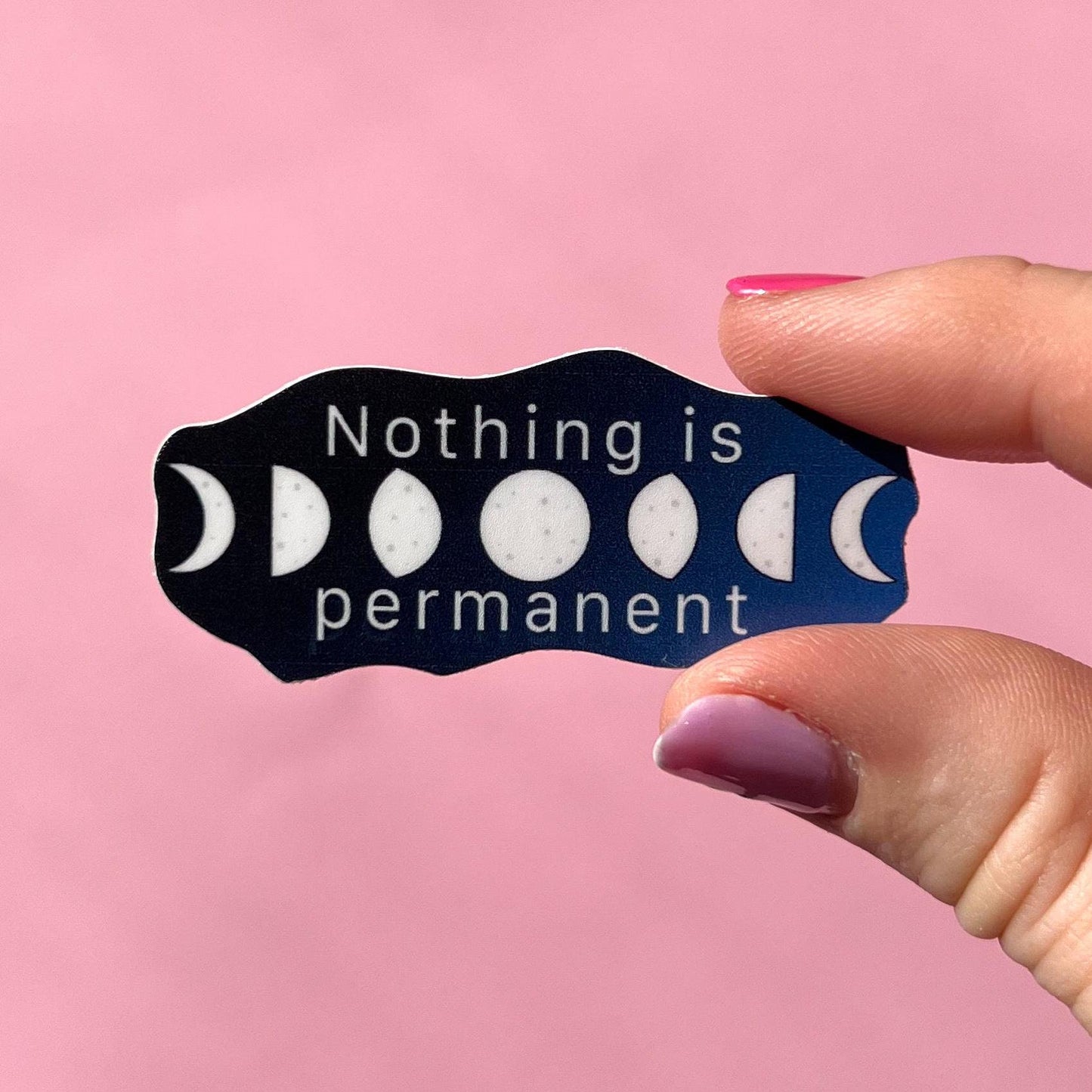 Nothing is permanent sticker, motivational stickers, anxiety sticker, therapy sticker, mental health stickers, mental health gift