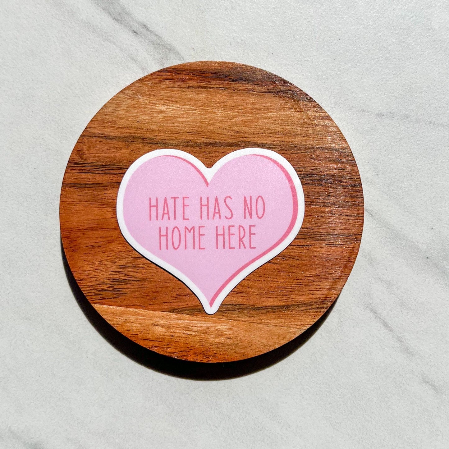 Hate has no home here sticker, heart sticker, waterproof sticker, water bottle sticker, love sticker, acceptance sticker, gift idea