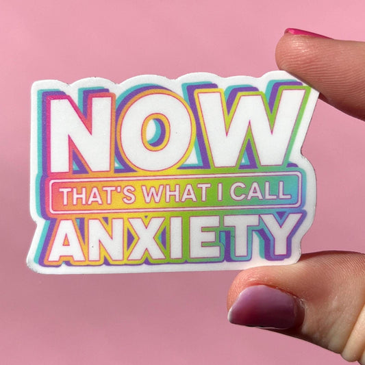 Now that’s what I call anxiety sticker, mental health sticker, empath sticker, therapist gift, stocking stuffer, millennial gift